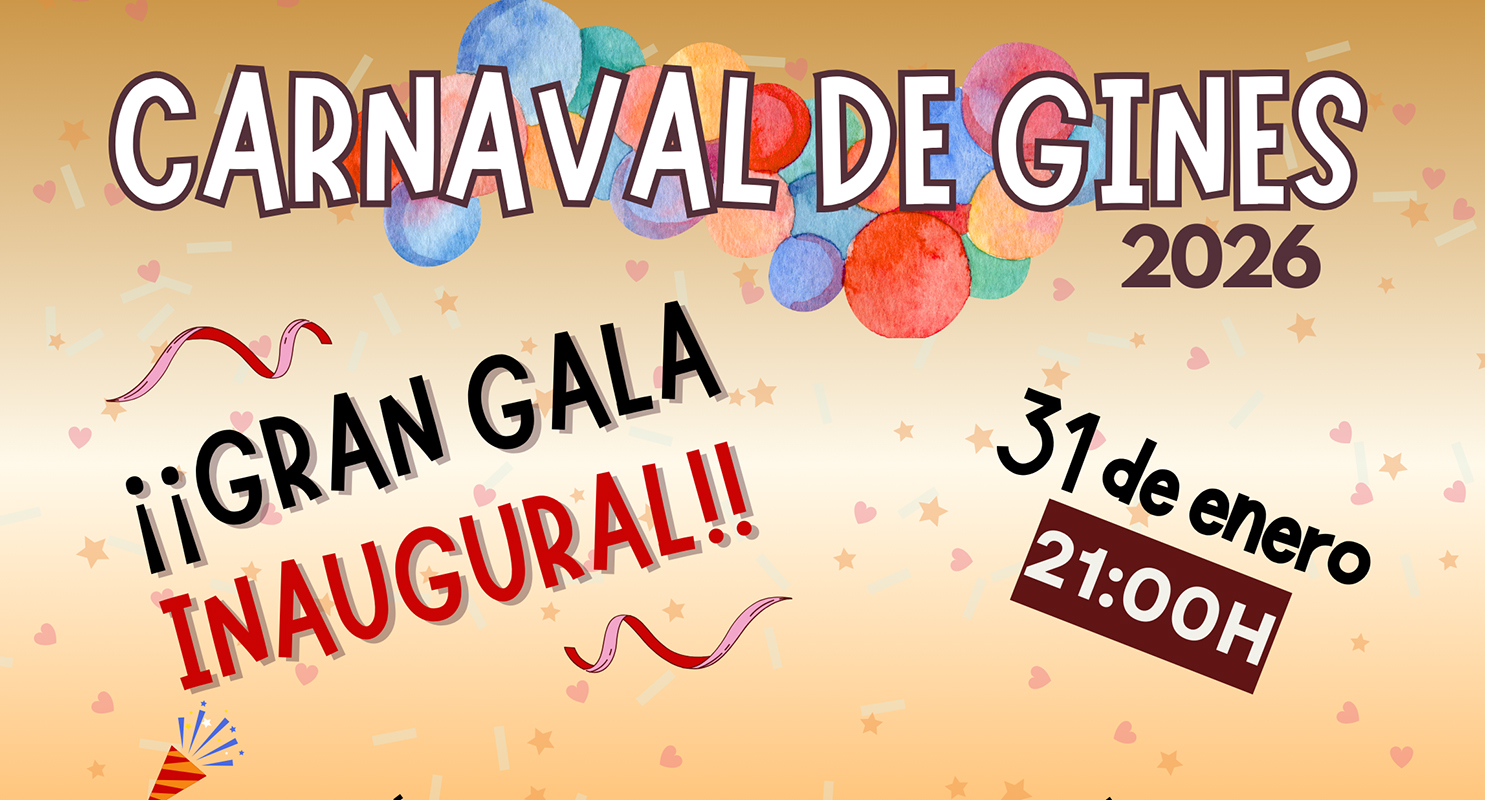 El Carnaval de Gines 2026 arranca este sábado 31 de enero con su Gran Gala Inaugural